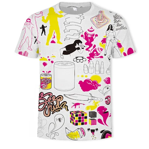 Title 20, Printed Casual Short-Sleeved t-Shirt Mens