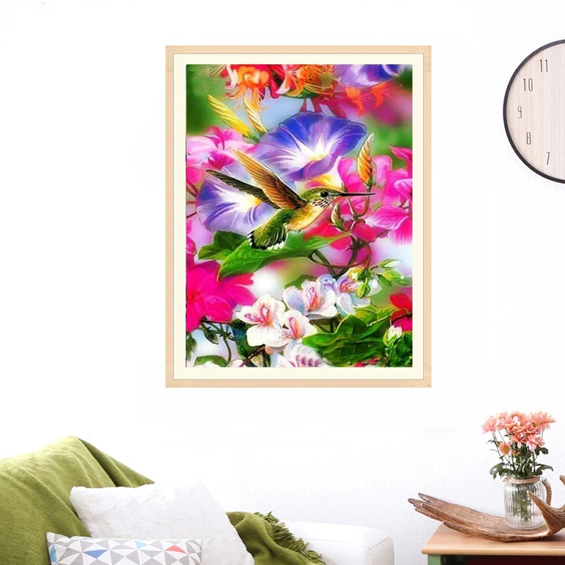 Diamond Painting Bead Embroidery Birds Flower Cross Stitch Kit, relax and create stunning sparkling art. — photo 3