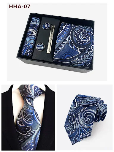 Title 3, Mens Paisley Tie, Pocket Square, Cufflinks and...