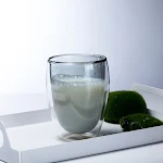 Colored Coffee in Heat Resistant Glass Cup. Enjoy your favorite hot drink in style and safety with this elegant and dura — photo 1