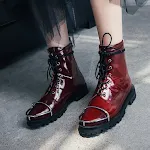 Handsome lace-up motorcycle boots for men, featuring durable leather, a rugged design, and providing style and protectio — photo 7