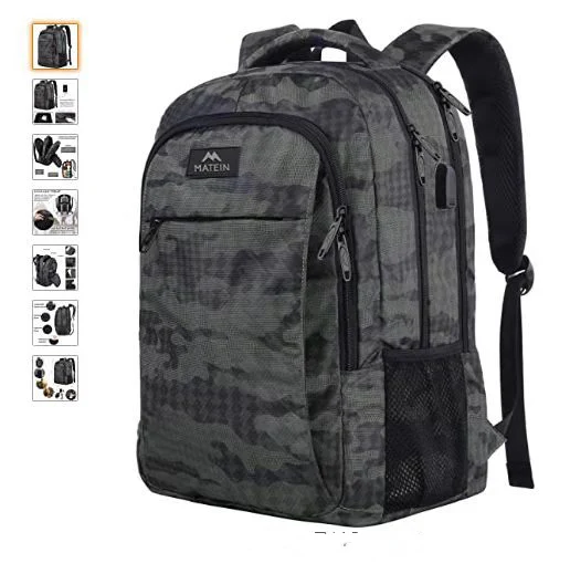 Mochila para computador recarregável para ombro, viagem e atividades ao ar livre. Conforto e praticidade para transportar e carregar seus dispositivos. — foto 8