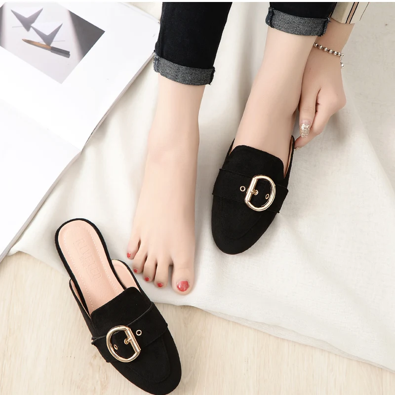 Title 5, Spring and Autumn Flat Bottom Half Slippers for...