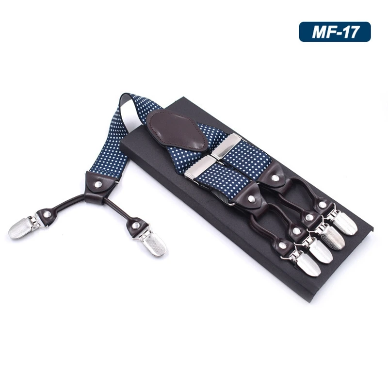 Title 17, Multicolor Elastic 6 Clip Mens Strap. Secure a...