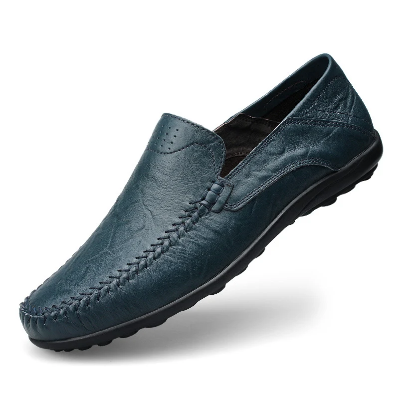 Scarpe casual traspiranti in pelle bovina primo strato Gommino per uomo, comfort e stile italiano per un look impeccabile. — foto 4