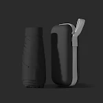 Ultra-light six-fold flat capsule sun protection umbrella. Compact, portable sun and rain protection, perfect for travel — photo 16
