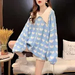 Novo Suéter Feminino de Gola Boneca Doce. Proporciona um visual charmoso e delicado. Ideal para diversas ocasiões, oferecendo conforto e estilo. — foto 2