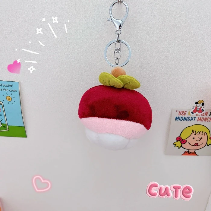 Creative Plush Cute Fruit Keychain Pendant, perfect for adding a touch of charm to your keys or bag. Makes a delightful — photo 16