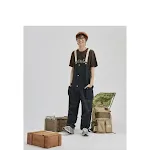 Harajuku Style Three-Dimensional Patch Pocket Overalls — photo 1