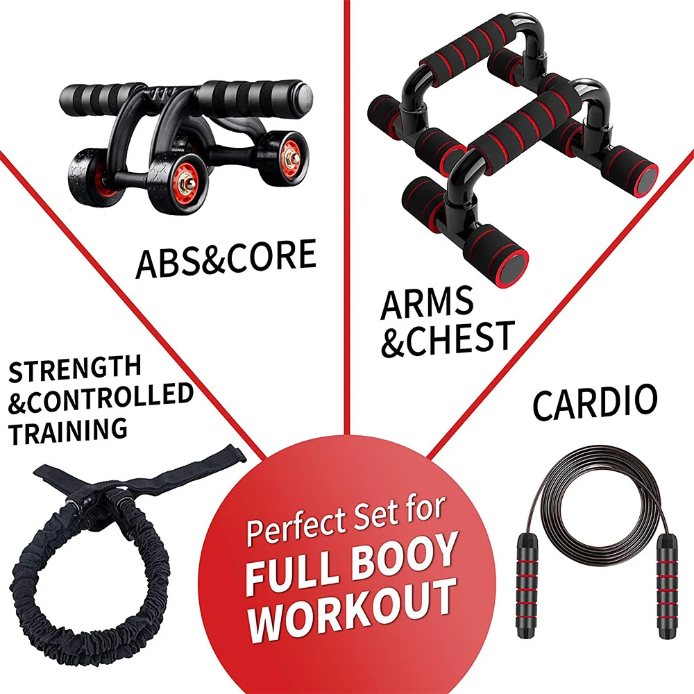 Title 2, Push-Up Bracket Rebound Pull Rope 4 Rounds
