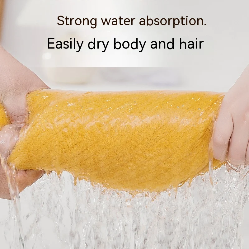 Plus Size Thickened Absorbent Soft Quick-drying Coral Fleece Bath Towel. Experience ultimate comfort and rapid drying af — photo 6