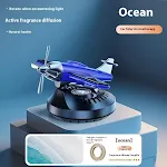 Rotating Solar Power Vehicle Perfume Holder Decoration Ornaments Automatic Air Freshener Elegant and Refreshing with Cir — photo 9