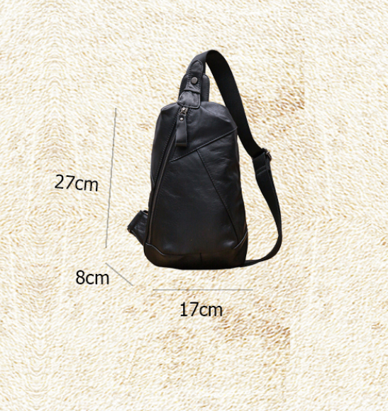 Title 6, Handmade Chest Bag Mens Japanese Korean Versio...