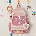 Mochila de Grande Capacidade com Bolsos Duplos Transparentes para Levar Tudo que Precisa com Facilidade e Visibilidade — foto 7