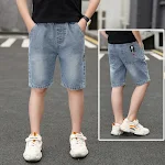 Dečije pantalone, dečiji džins, letnji šortsevi. Udobna i moderna dečija odeća, idealna za svakodnevno nošenje i avanture na otvorenom. — foto 5