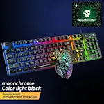 Monochrome rainbow glow