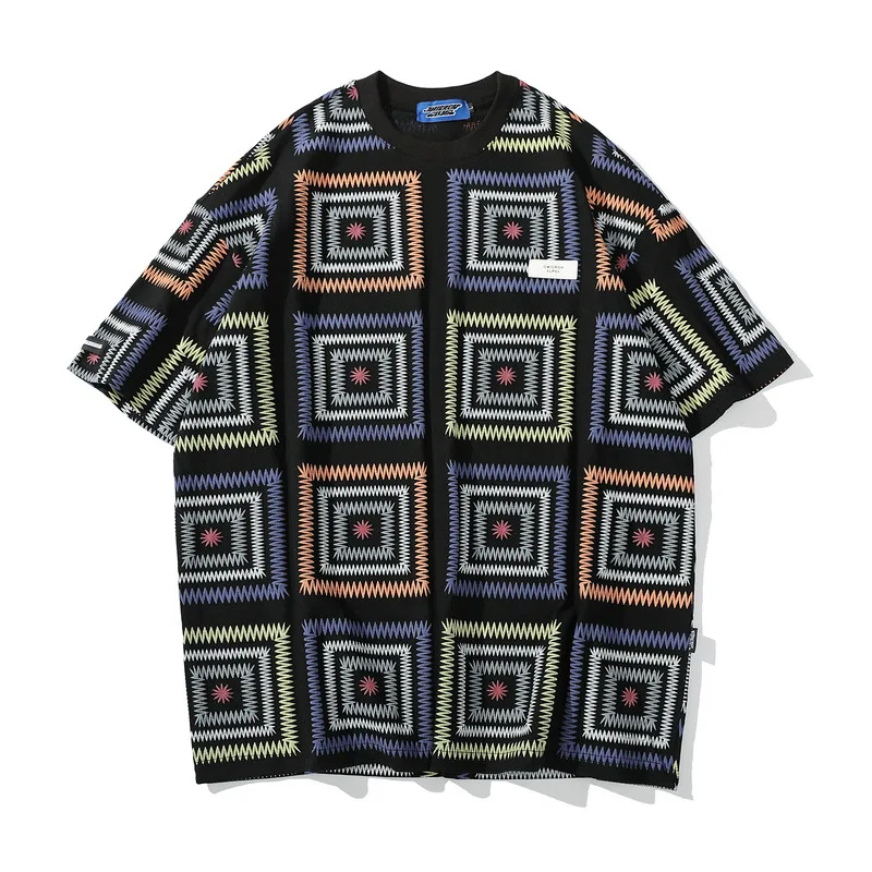 Gestreepte korte mouwen T-shirts voor koppels, zoet en cool, perfect voor de zomer, casual look voor hem en haar, comfortabel en modieus, trendy design. — foto 3