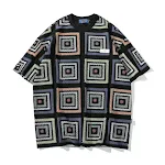 Gestreepte korte mouwen T-shirts voor koppels, zoet en cool, perfect voor de zomer, casual look voor hem en haar, comfortabel en modieus, trendy design. — foto 3