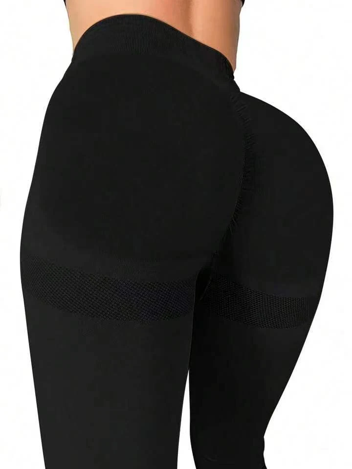 Calças de yoga sem costura tie dye pêssego, cintura alta, para treino feminino, confortáveis e perfeitas para seus exercícios. — foto 12