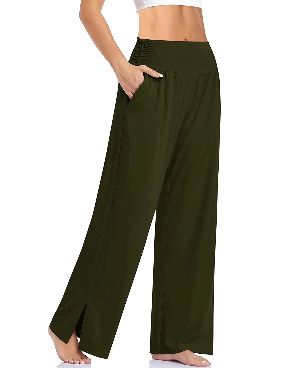 Title 2, Womens Wide Leg Casual Loose Yoga Sports Pants...