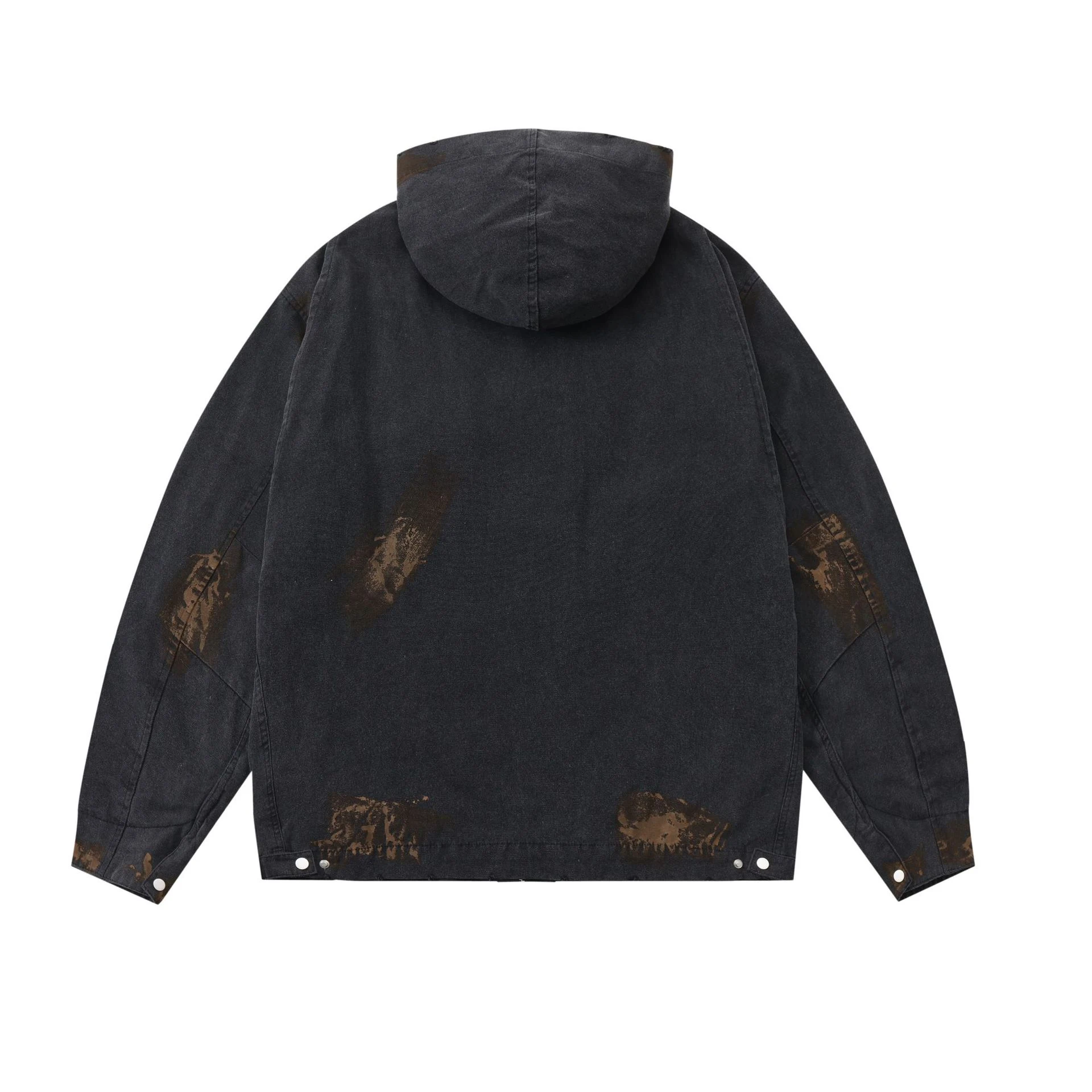 Jaqueta com capuz solta e zíper, moda feminina para um visual casual e despojado, ideal para diversas ocasiões e perfeita para o dia a dia. — foto 11