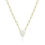 N1509 Peach Heart Necklace