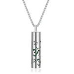 Pingente Aromaterapia Frasco Perfume Aço Inoxidável. Leve seus óleos essenciais favoritos com você. Design elegante e portátil para o dia a dia. — foto 2
