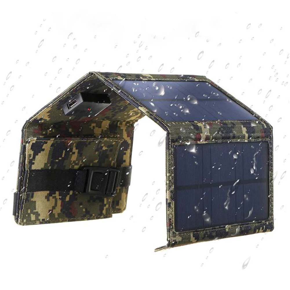 Title 3, 20W Portable Solar Panel Outdoor Power Supply U...