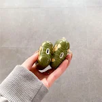Retro Green Tulip Bluetooth Wireless Earphone Case Pendant Soft Case, protect your earbuds with vintage style and enjoy — photo 3