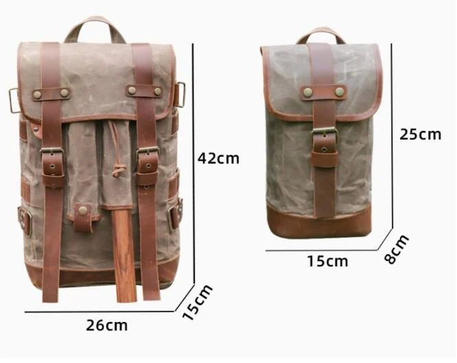 Title 1, Outdoor Camping Retro Waterdichte Olie Wax Canv...