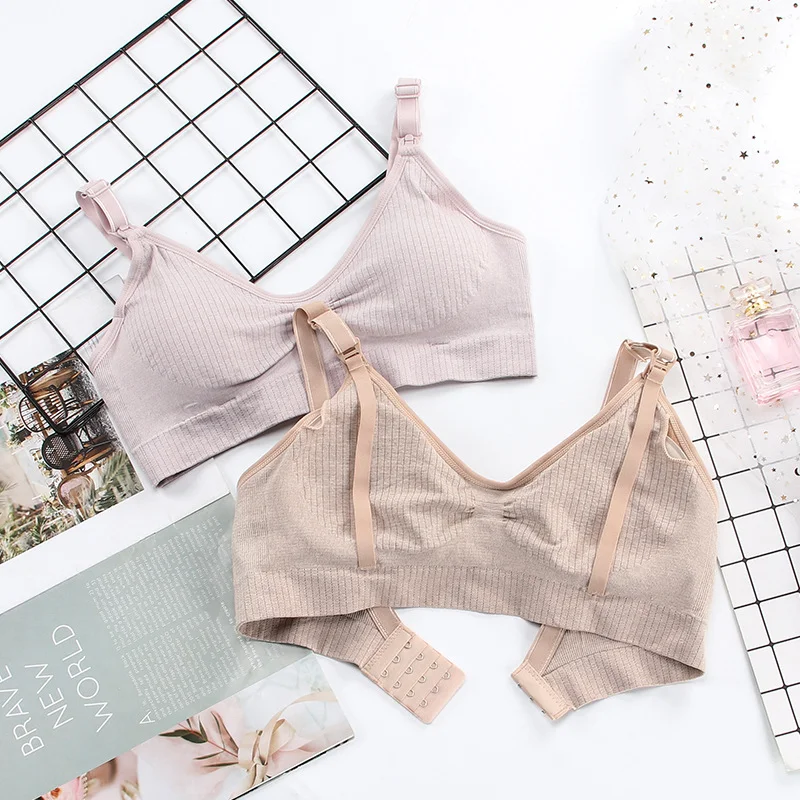 Postpartum Pregnant Mother Bra Without Steel Ring, Front Buckle, Large Size. Comfortable support for nursing mothers. — photo 6