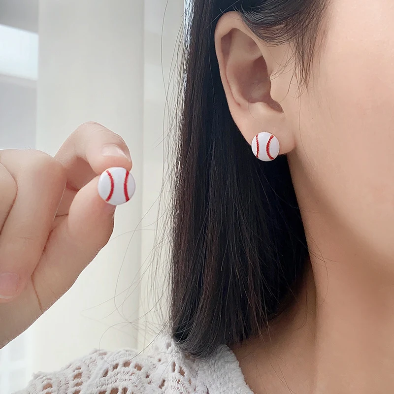 Title 3, Ball Earrings Set With Personalized Trend Enhan...