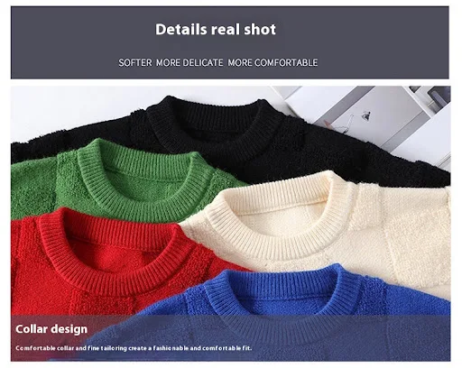 Title 6, Winter New Fashion Round Neck Sweater Men. Stay...