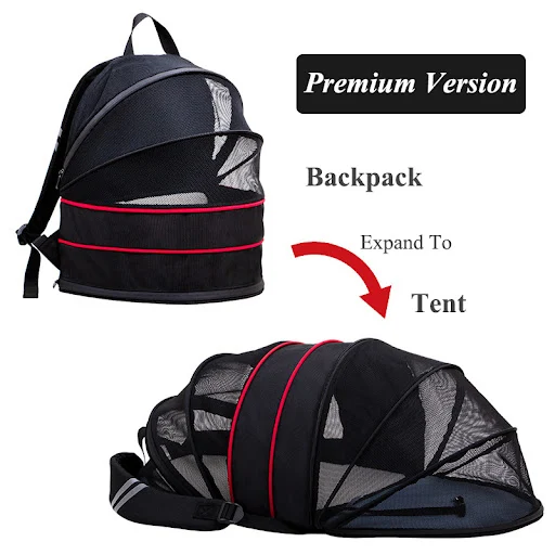 Cat Backpack for Pet Breathable Expandable Cat Carrier Large Capacity Escape Proof Handy Outdoor Travel Pet Carrier Bag — photo 2
