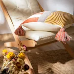 Capa de almofada para sofá com design nórdico em tecido, ideal para decoração de ambientes, proporcionando conforto e um toque elegante para sua casa. — foto 3