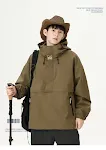 Jaqueta pulôver outdoor com zíper parcial, corta-vento. Roupa funcional para montanhismo, ideal para proteção e conforto em atividades ao ar livre. — foto 7