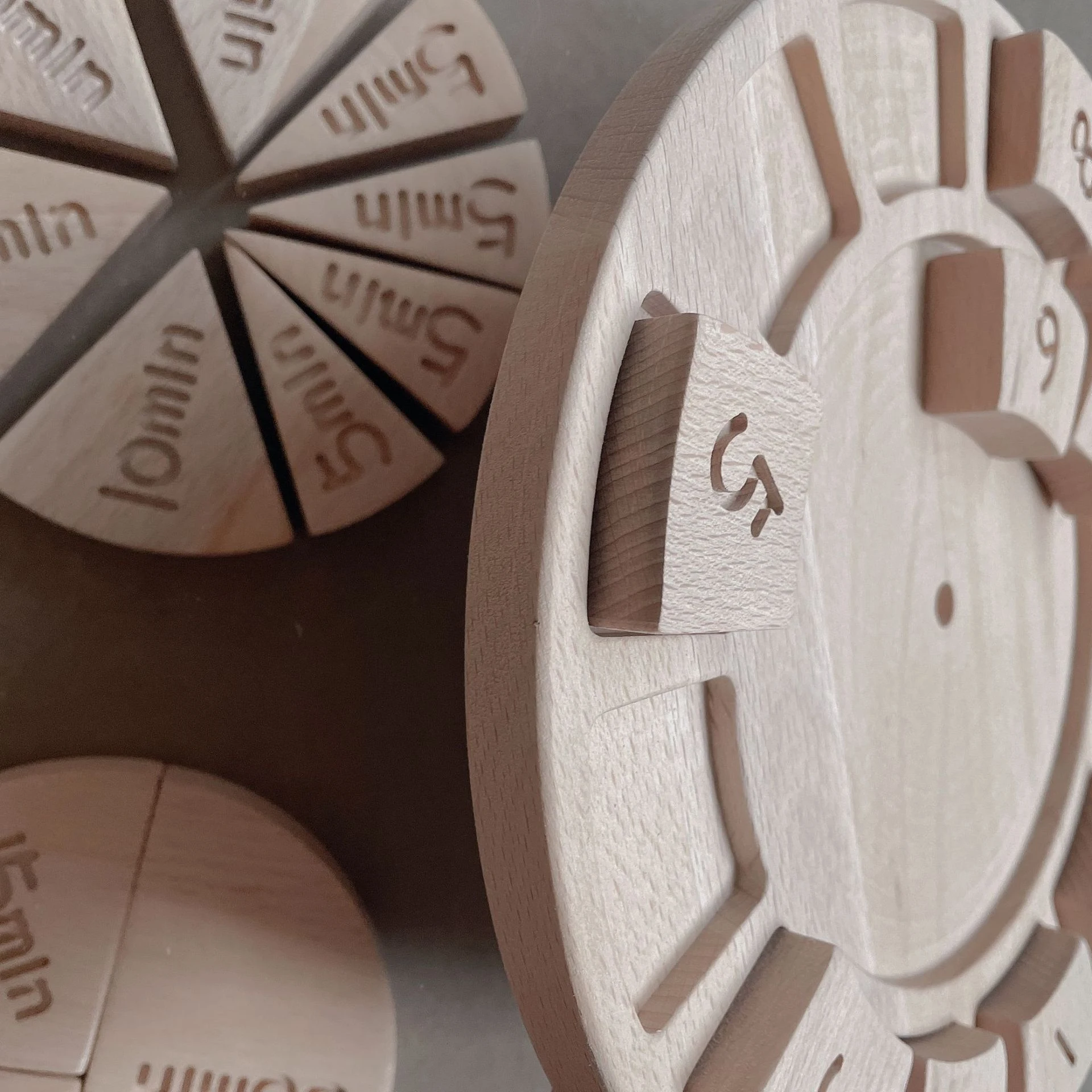 Title 5, Log Clock Score Building Blocks teaching aid de...