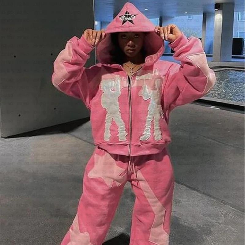 Cardigã com capuz Y2g estilo Hip Hop para homens, jaqueta moderna e com personalidade, perfeita para um visual urbano, confortável e estiloso — foto 4