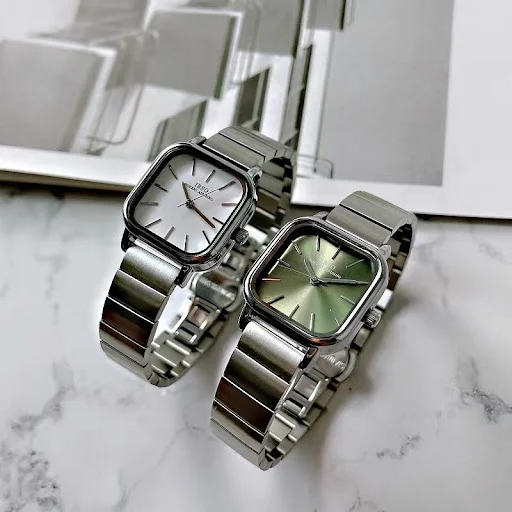 Title 1, Fashion Fine Steel Small Square Quartz Watch – ...