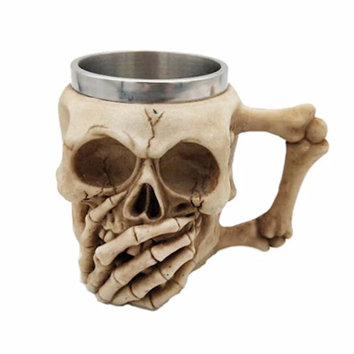 Title 2, Double Layer Stainless Steel Resin Skull And Cr...