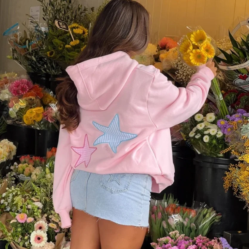 Moda feminina lazer pulôver suéter com capuz — foto 1