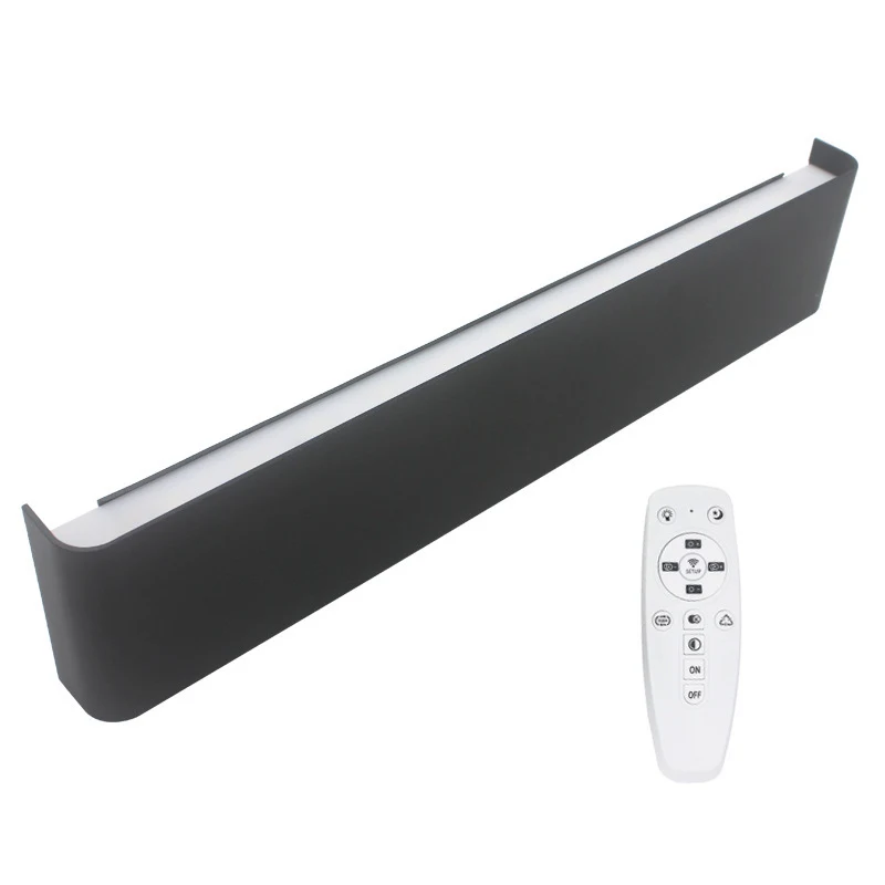 Luminária de parede LED moderna minimalista. Iluminação ideal para sala e quarto. Design elegante, fácil instalação, baixo consumo, e ambiente acolhedor. — foto 3