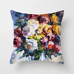 Nordic Minimalist Corolla Red Rose Pillowcase for Living Room Sofa, Decorative Peach Skin Cushion Cover, Hot Selling! — photo 14
