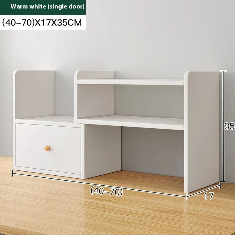 Desktop Bookshelf Storage Rack Desk Storage Organizer for Books Documents and Office Supplies Home and Office Modern and — photo 19