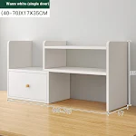 Desktop Bookshelf Storage Rack Desk Storage Organizer for Books Documents and Office Supplies Home and Office Modern and — photo 19