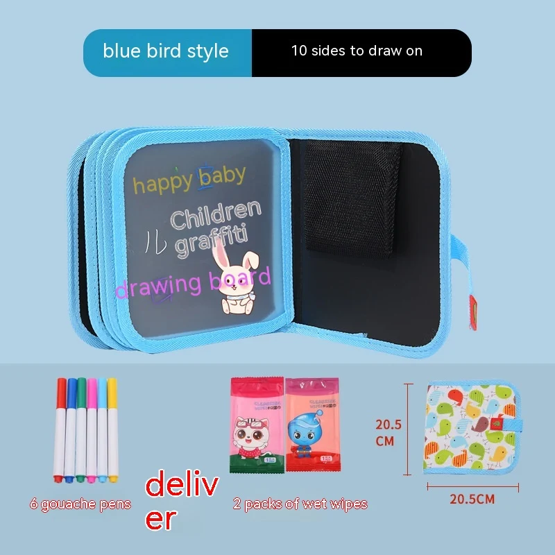 10-Sided Children's Early Education Picture Book Dual-Sided Graffiti Drawing Board, Fosters Creativity and Early Learnin — photo 15