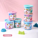 Creative Barreled Space Sand Mud Set perfect for kids to play and mold. Sensory and creative development sand. Great gif — photo 3