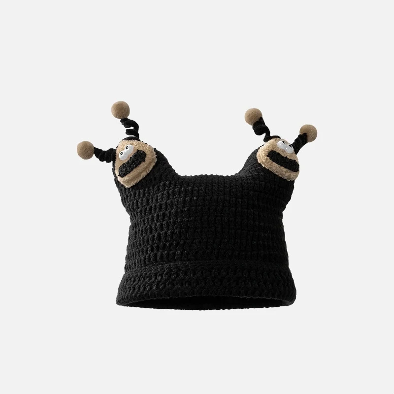 Title 1, Cute Doll Woolen Cap Female Thermal Knitting