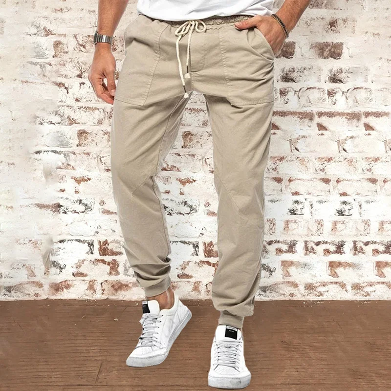 Heren Losse Tapered Casual Broek Comfortabele pasvorm voor dagelijks gebruik Veelzijdige stijl Ideaal voor een relaxte en casual look Modern design — foto 4