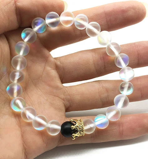 Title 4, 2pcs/conjunto de 8 mm de pulseira de braceletes...